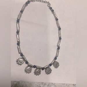 Sterling Silver and Black onyx Women's Necklace